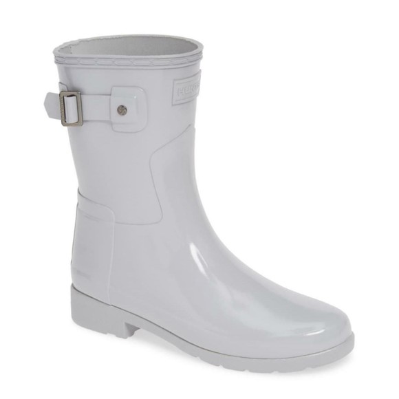 Hunter Shoes New Hunter Original Refined Short Gloss Gray Rain